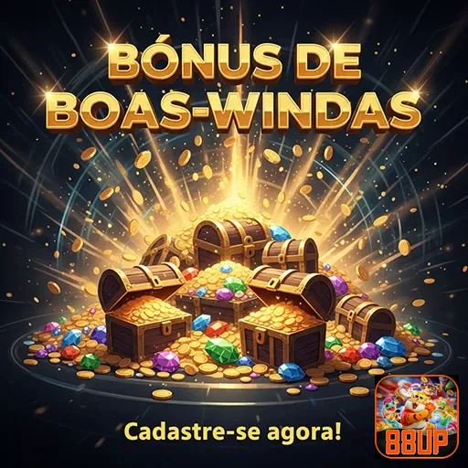 Imagem promocional do bônus de boas-vindas do site 88up