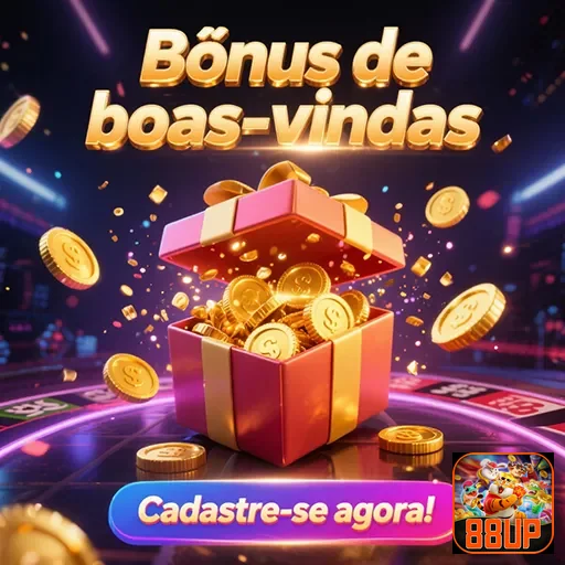 Imagem promocional do bônus de boas-vindas do site 88up.